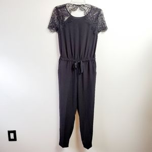 Loft black jumper lacy size 0